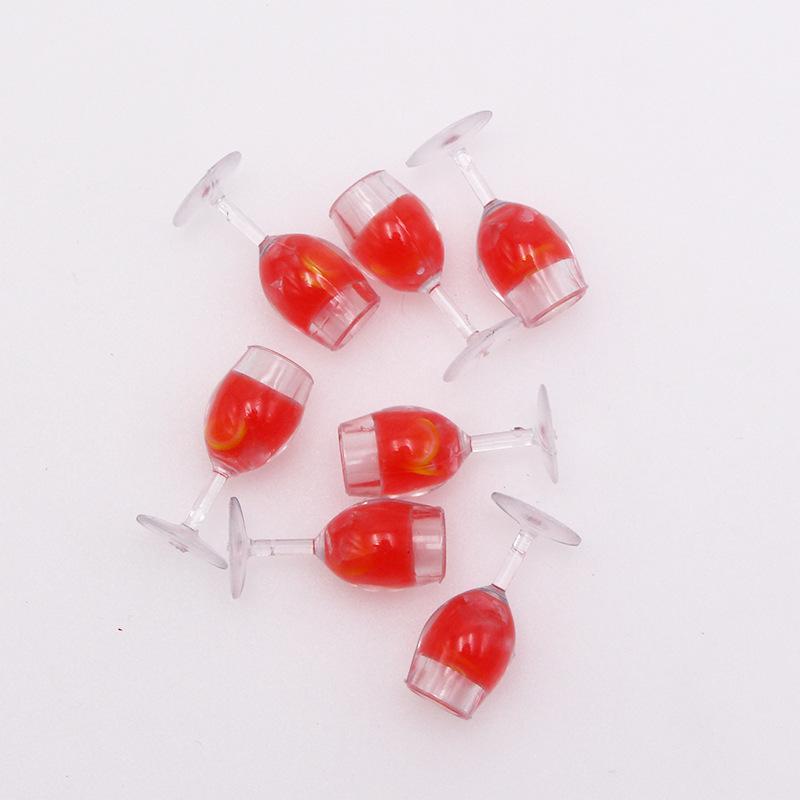 1:12 Dollhouse Miniature High-Footed Glass Cocktail Bar Ornament
