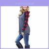 Luxurious Womens Blouse Striped Plaid Long Sleeve Top With Versatile Casual Fit