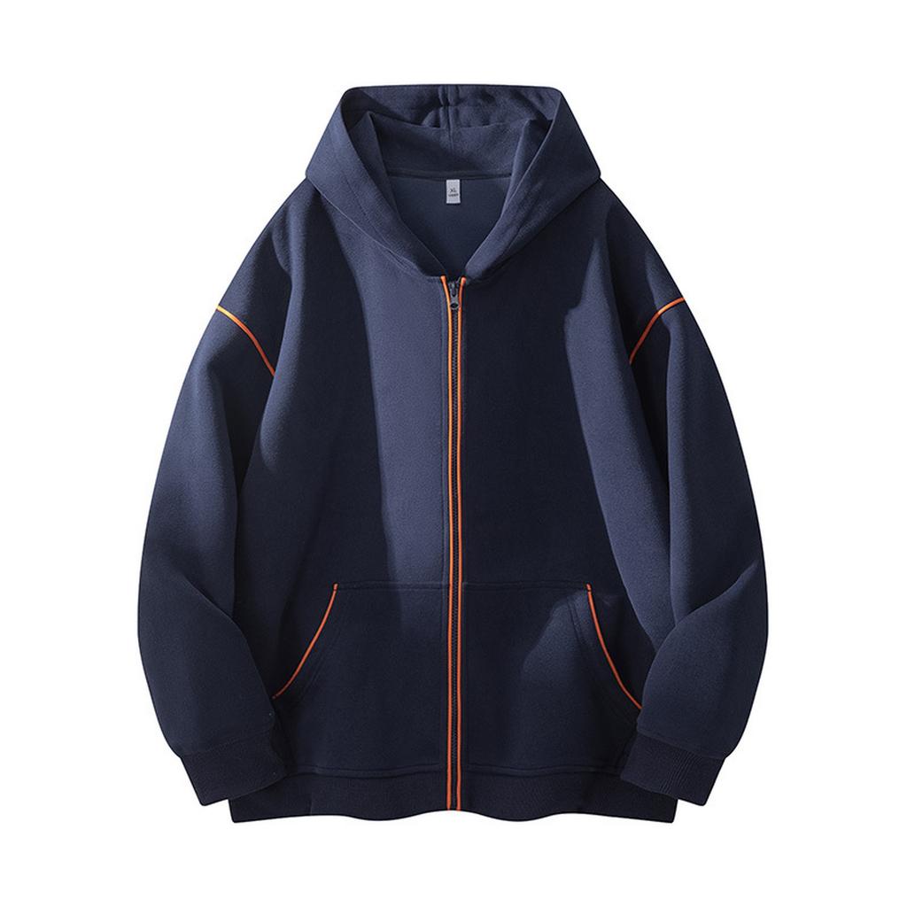 New Languid Sense Hoodie Hoodie All Kinds Of Tie-in Zipper Cardigan Loose Casual Coat Trend Long Sleeve Bottom Shirt
