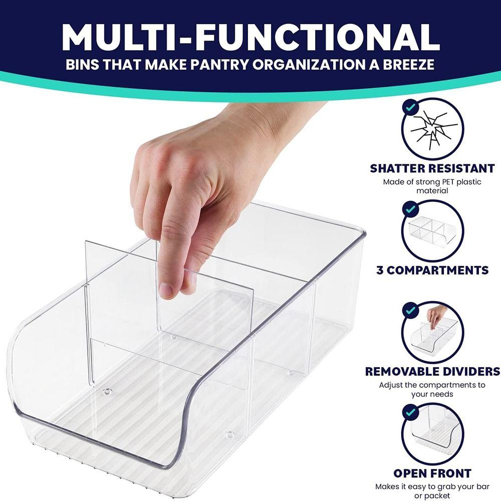 Clear Spice Packet Rack Clear Plastic Refrigerator Shelf Sturdy Pantry Organization Seasoning