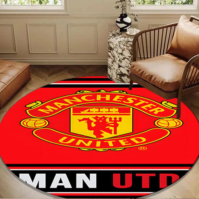 Man-chester football Round mat Home Decor, Chair rug For livingroom,Bedroom, doormat home decor Birthday Gift Christmas Gifts