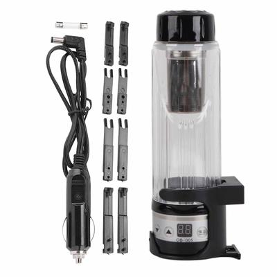 12V / 24V 95W 420ml Car Electric Kettle Travel Tea Mug Water Heating Cup Bottle Holder (Black)