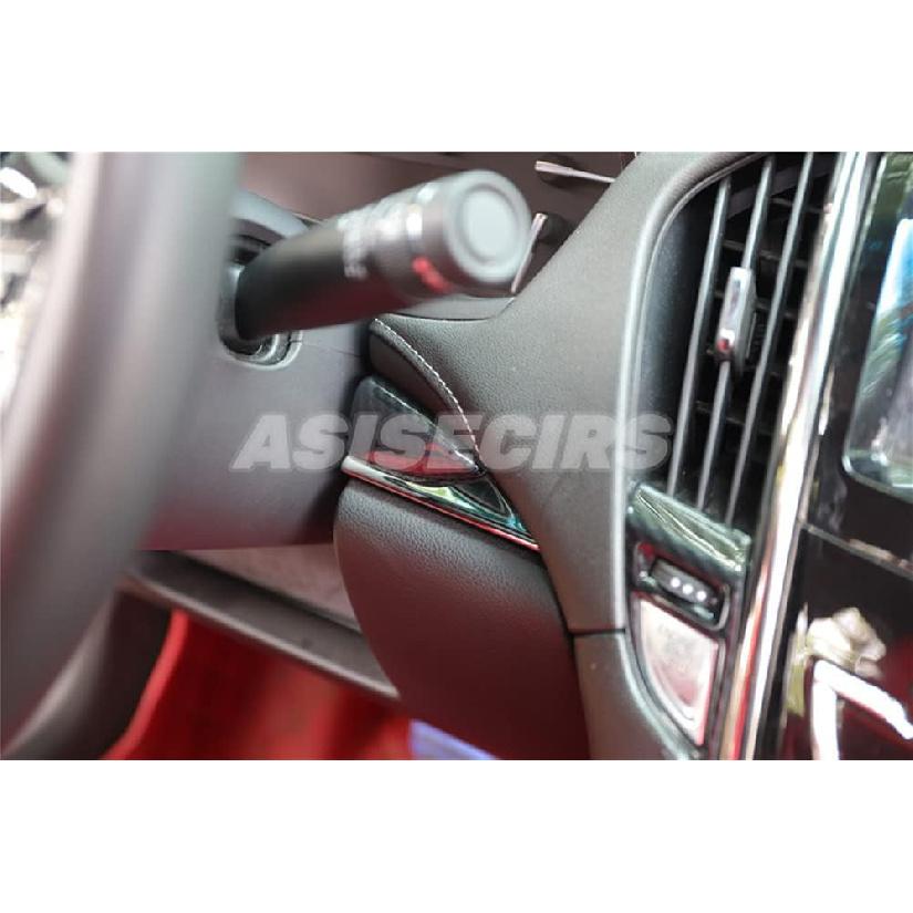Carbon Fiber Look Interior Center Console Dashboard Panel Trim Cover for Cadillac ATS 2013-2019 ABS Plastic Dashboard Cover Decoration