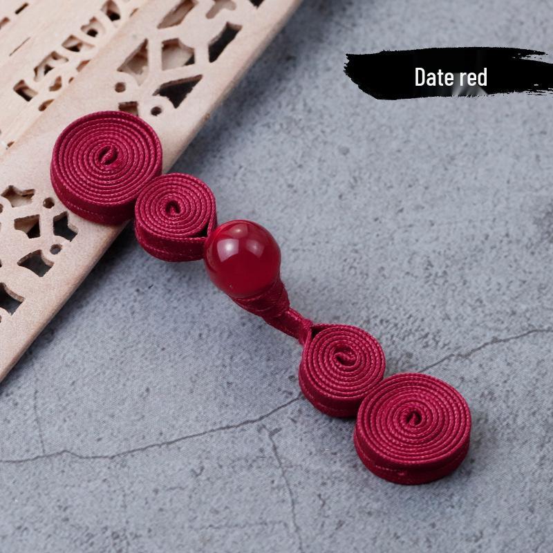 Hengmeihe Cheongsam Jadeitový Korálek Tykev Knoflík - Retro Ručně Tkaná Dekorace Tangu