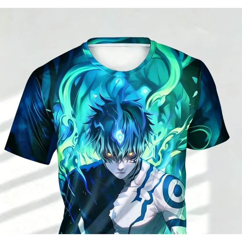 Men's Fashion 3D Printed Men's T-Shirt Round Neck Short Sleeve Trendy Street Wear