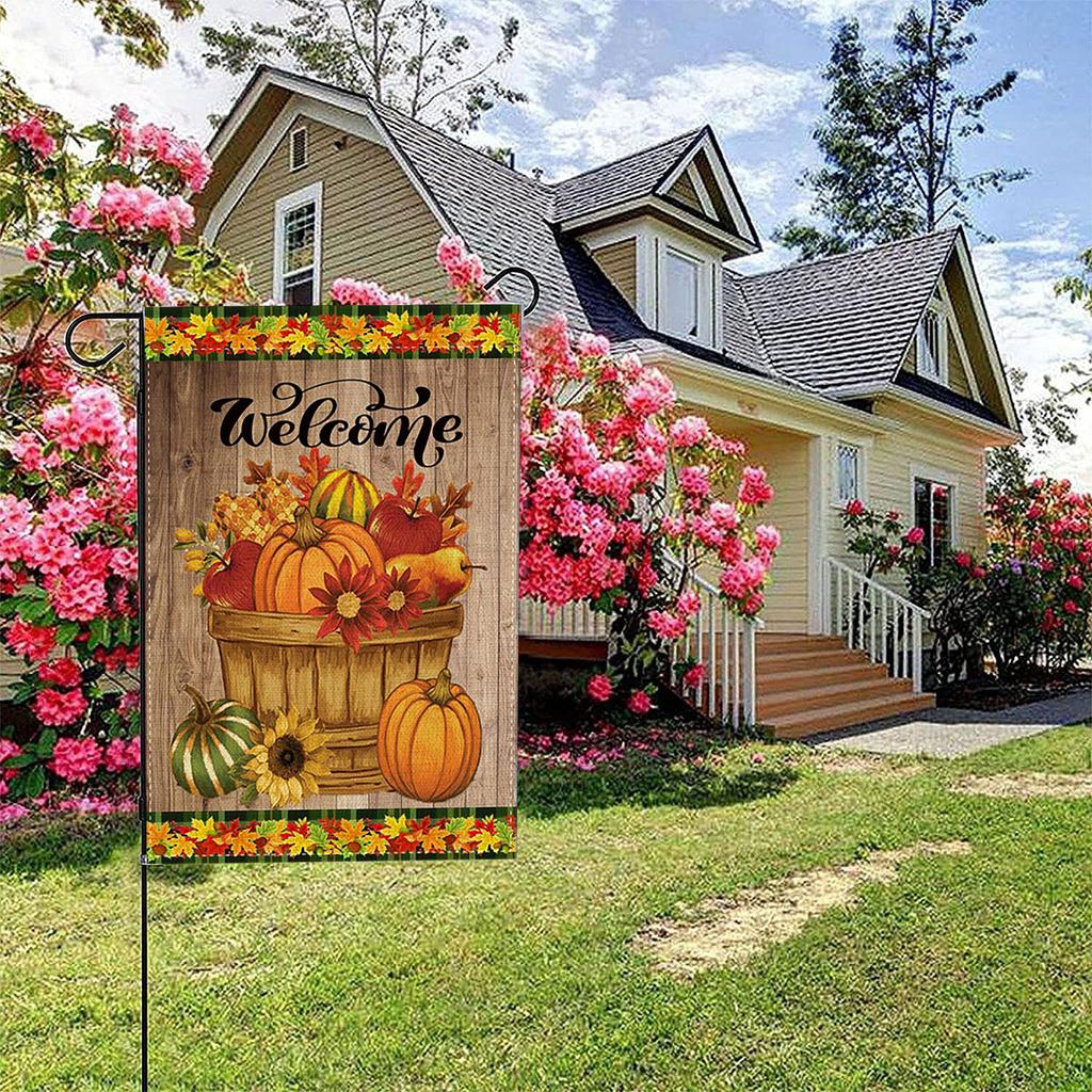 Thanksgiving Garden Flag   Flag Decoration Garden Banner