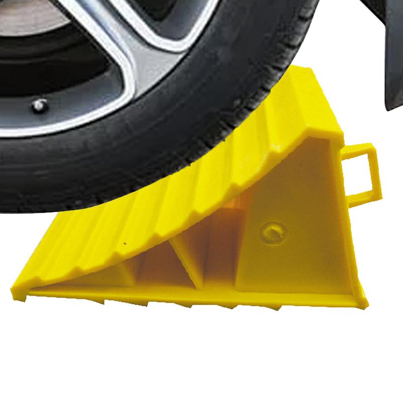 Auto Rad Reifenkeil Stopper Block Anti-Rutsch Kunststoffbasis Reifenstützpolster Tragbarer Reifenstützkeil Für Sicheres Auto Anhänger Parken