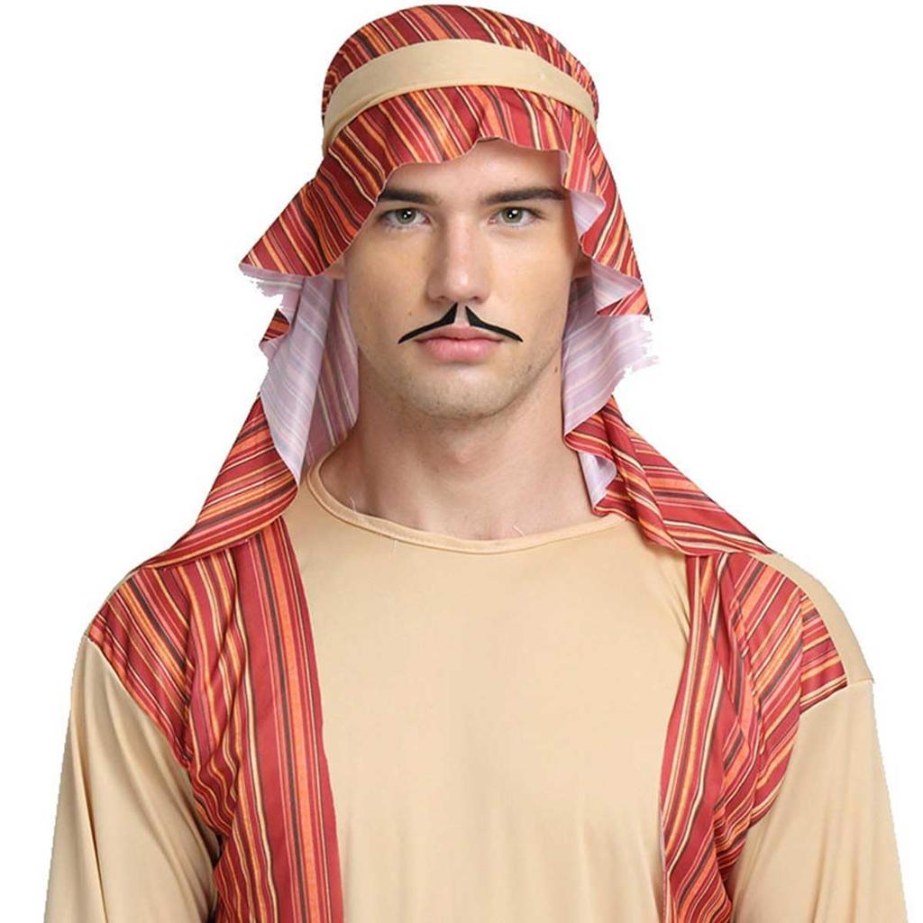 [monoii] Arabischer Öl-Tycoon Cosplay-Kostüm, Lustiges Kostüm, Halloween Millionärskostüm, Lustiges Kostüm, e0601