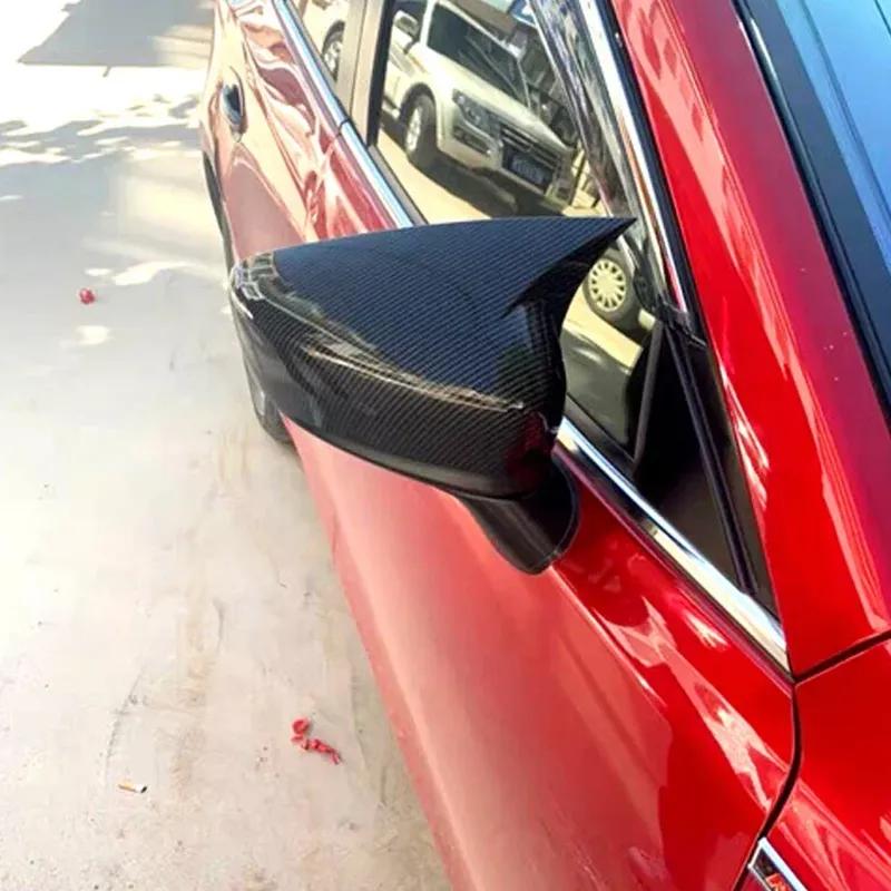 For Mazda 6 Atenza 2018- 3 Axela 2014-2018 Car Rearview Side Mirror Cover Wing Cap Exterior Door Housing Shell Trim