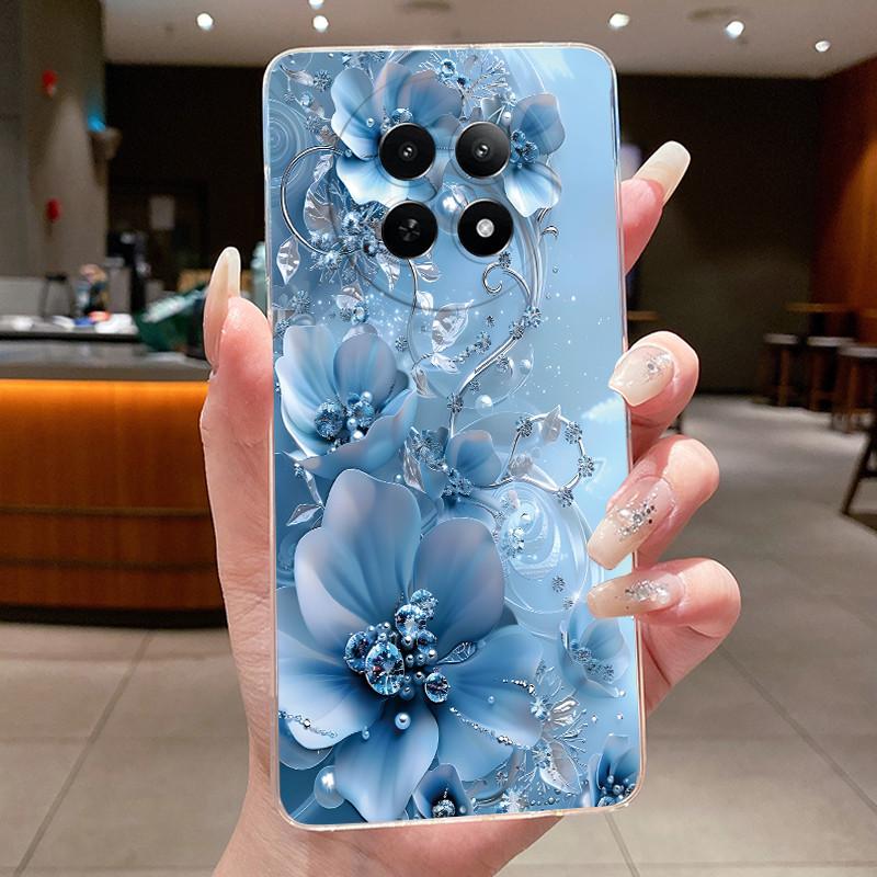 Phone Case For Realme 12 5G 12X 5G 13 5G C65 Protective Cases Realme Narzo N65 70X Capa Flower Butterfly Soft Silicone TPU Cover