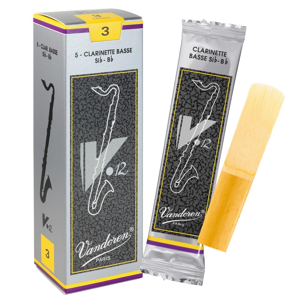 

Трость для бас-кларнета Vandoren 3 V.12 Твёрдость (5 кусков)