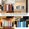 2 Pairs Desktop Peeping Cat Metal Bookends Set Cute Black Cat Book Holder Decorative Black Cat Book Ends for Bookshelf Office