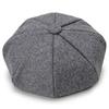 Wide Brim Sunscreen Beret Hat Skin-Touch Retro Octagonal Painter Woolen Hat for Fall Winter