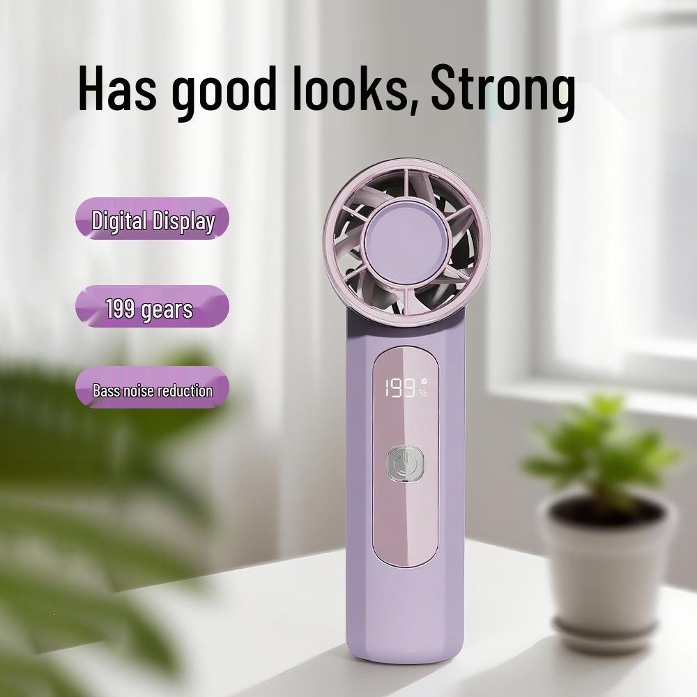 2025 High-Power Portable Handheld Cooling Fan with Turbo Technology
