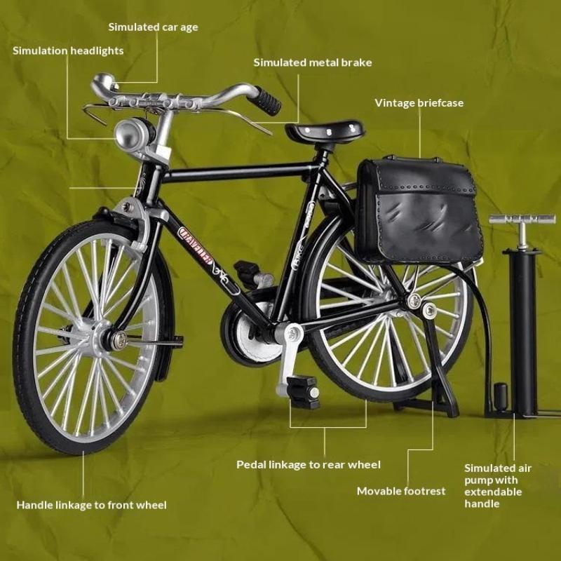 Ručně vyráběný DIY model jízdního kola s rámem 28 palců Retro montážní hračka ve stylu 90. let Poloslitina