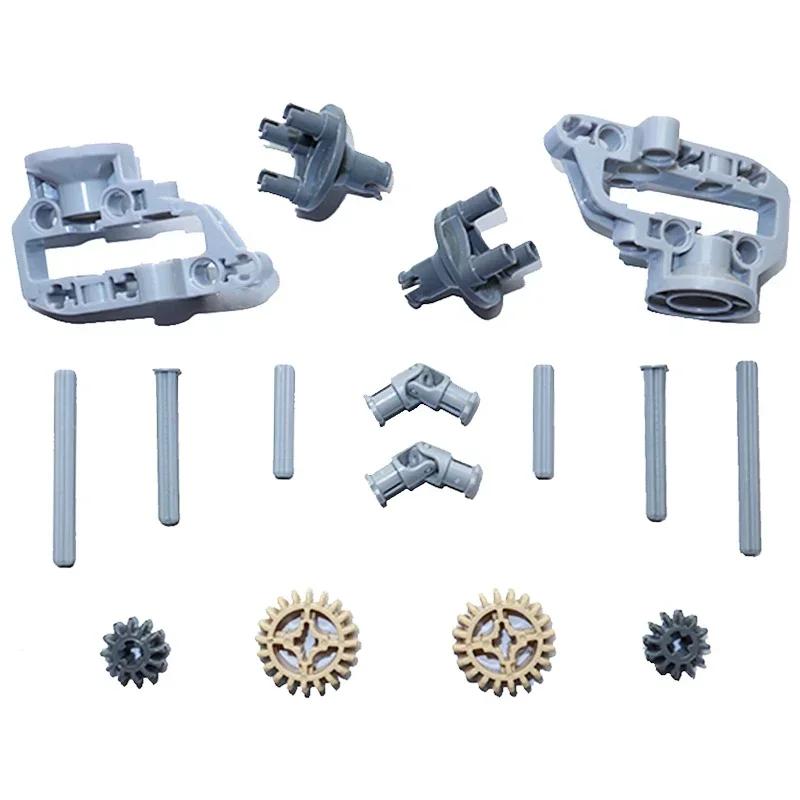 Gear Cross Axles Kit Construction Bricks MOC Blocks Technical Accessories Bulk Multiple Sizes Works With All Brands Learning Playthings