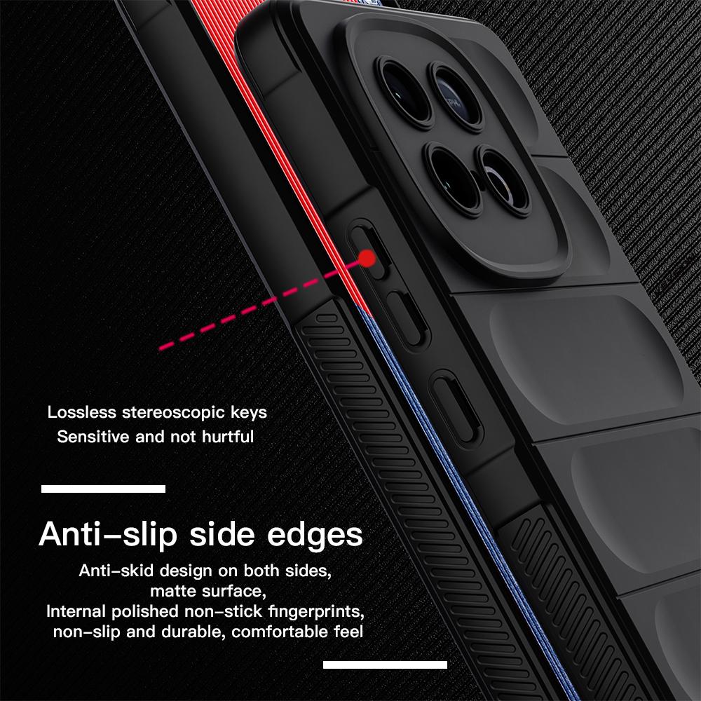 KEYSION Shockproof Matte Case for IQOO Z10 Turbo 5G Anti-skid Soft Silicone Phone Back Cover for VIVO IQOO Z10 Turbo Pro 5G
