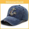 Embroidery Anchor Ship Baseball Cap Sun Protection Breathable Hat Outdoor Gift