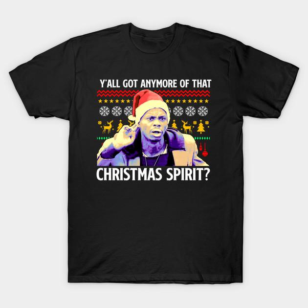 

Men Black Print T-shirt Y All Got Anymore Of That Christmas Spirit No-Cut Transfer Paper Print Cotton Tshirt XL чорний