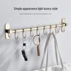 Drill-Free Stainless Steel Wall-Mounted Hook Rack