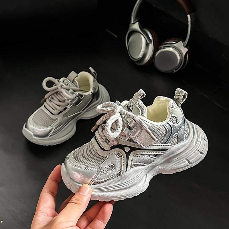 2024 Children Casual Sneakers for Girl Boy Autumn New Fashion Korean Style Soft Bottom Anti-slippery Versatile Chic Sports Shoes