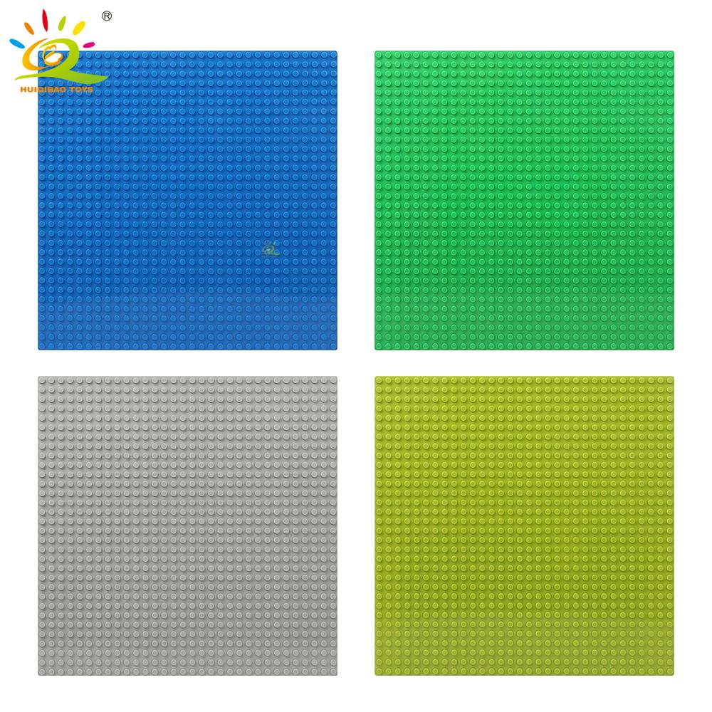Non-Toxic 4Pcs Classic Base Plates Blocks 32X32 Dots Building Baseplates Bricks Assembly City Moc Friends City Construction Toys