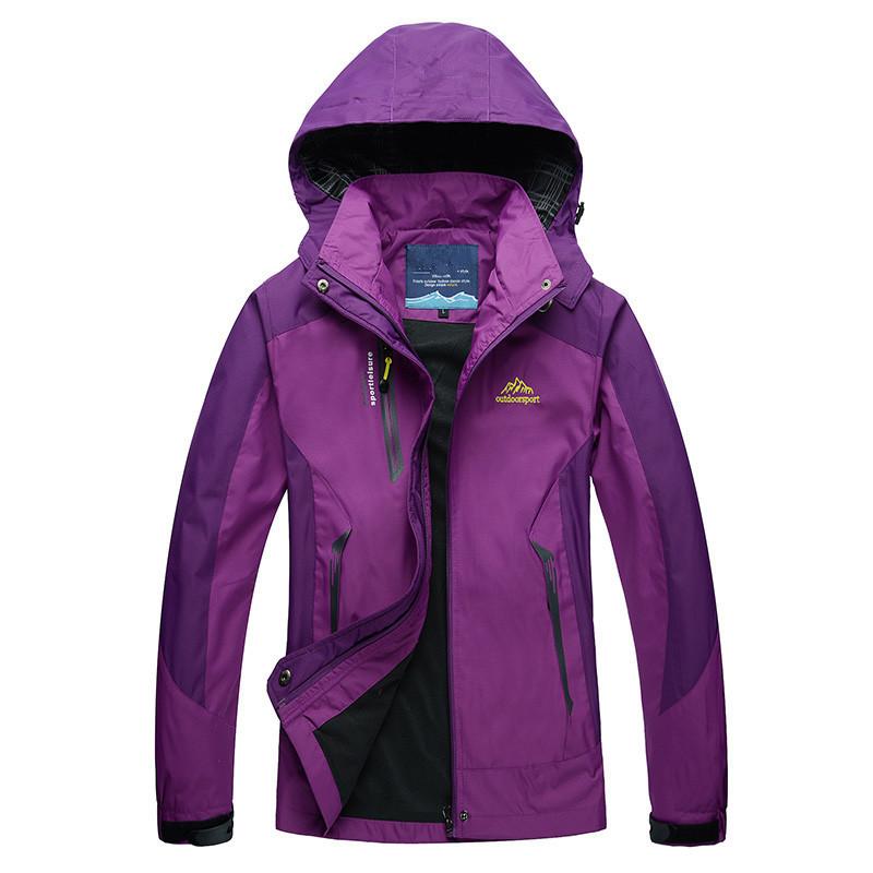 Women`s Single-Layer  Windbreaker Outdoor Windproof Hooded