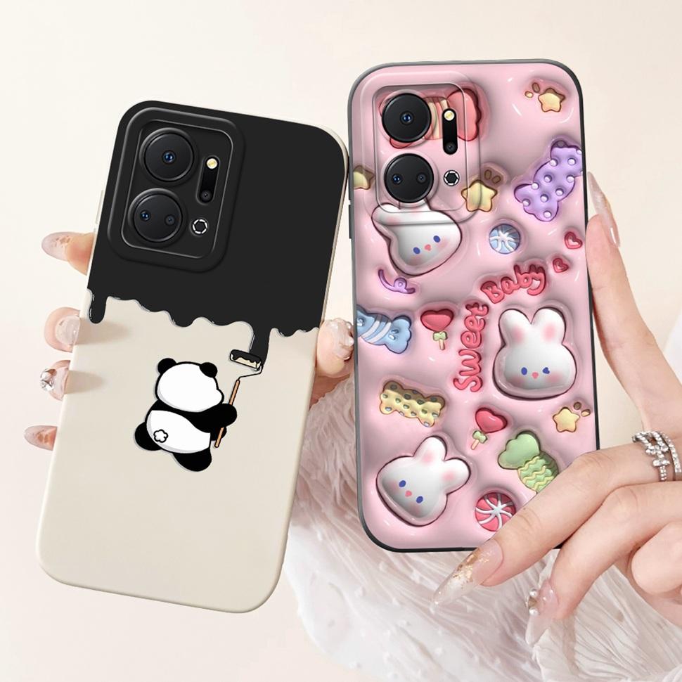 Luxury Painted Cover For Honor X7a 4G Case 2023 Silicone Soft Fundas Phone Case For Honor X7A X 7a HonorX7a Coque Capa