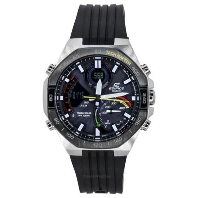 Reloj para hombre Edifice Analog Digital Mobile link con esfera negra Tough Solar ECB-950MP-1A 100M