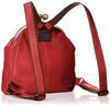 Laissez-Faire Genuine Leather Q's Backpack with Clasp Closure, Made In Japan, Women's, Red
