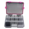 Four-lock Single-layer Fishing Accessories Box Four-color Adjustable Insert Lure Box High Quality Rectangle