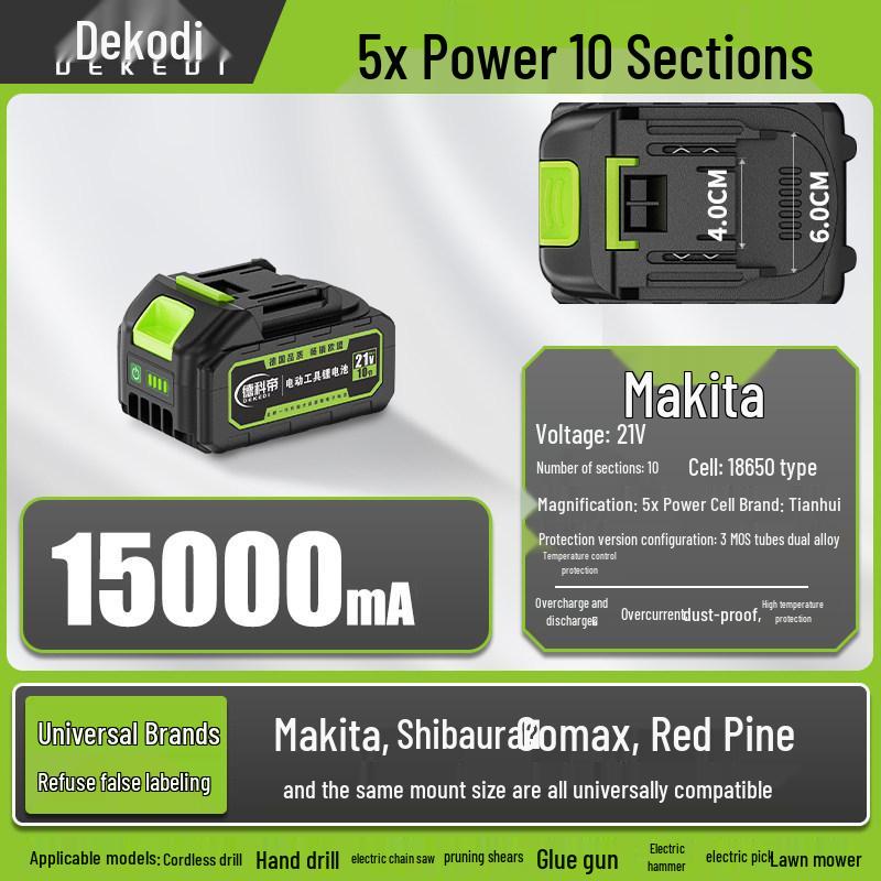 Universal Lithium-Powered Electric Tool Set: Angle Grinder, Impact Drill, Chainsaw, Cutting Machine, Wrench, Air Gun, Hammer.