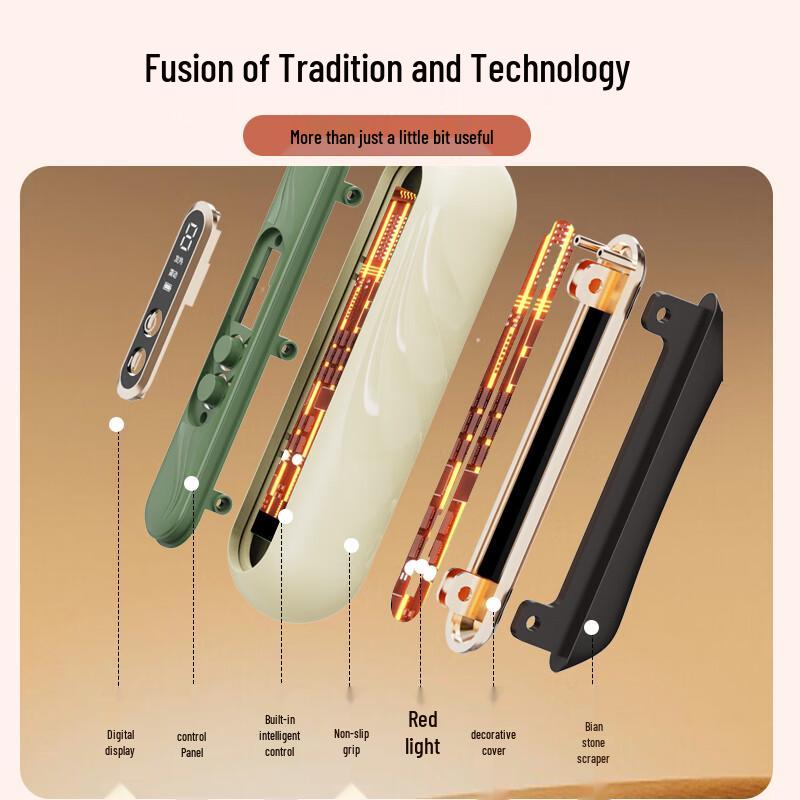 HEZHENG Mini Bianstone Guasha Scraper Massager