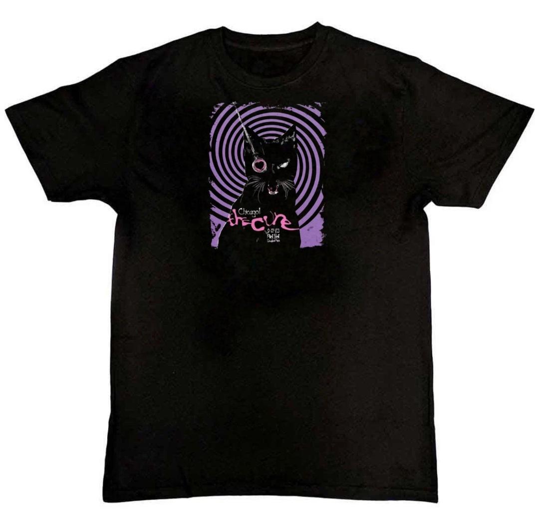VTG The Cure Cat Graphic Print Mens T-Shirt S