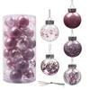 Festive Xmas Tree Hanging Ornaments Glitter Christmas Balls Baubles