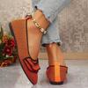 N Nü Spring/Summer New Pointed Toe Flat Single Shoes Large Size Fashion Flying Weaving One Step Casual Women's Shoes