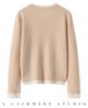 Women's 100% Cashmere Color Block Layered Knit Top - Autumn/Winter 2026 Collection
