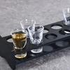 Rundloch Schnapsglas Halter 6/12 Löcher Weinglas Regal Bambus Schnapsglas Tablett Heimbrauerei