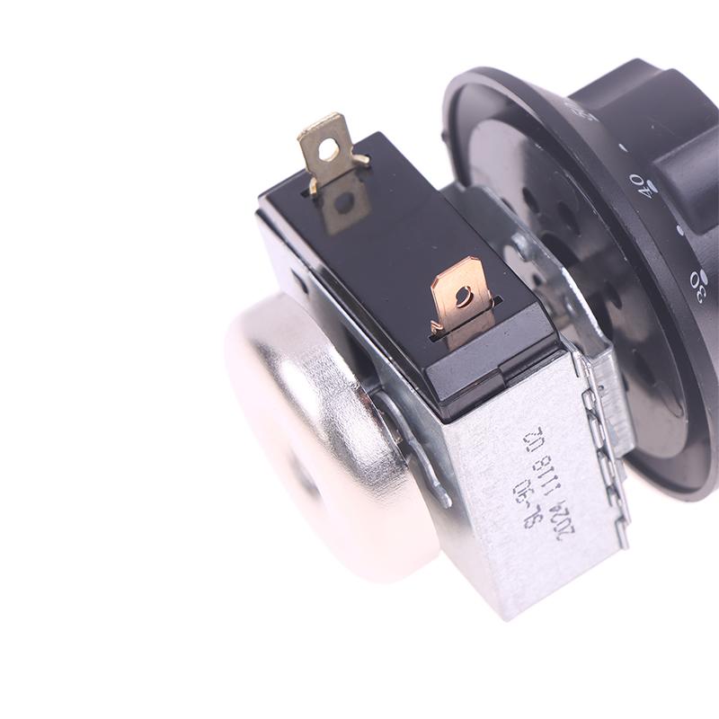 1ks 60/90/120minutový knoflíkový časový spínač pro mikrovlnnou troubu se zvonkem, mechanický časový spínač, díly pro teplou skříň, dezinfekční skříň, troubu