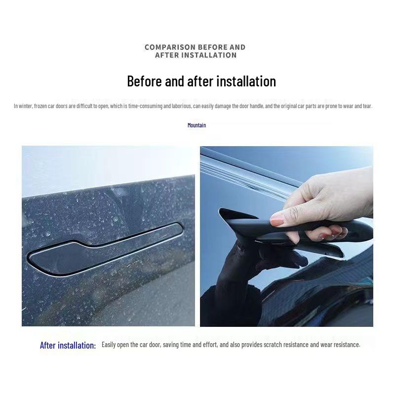 Anti-Freeze Door Handle Sticker for Tesla Model 3/Y Exterior