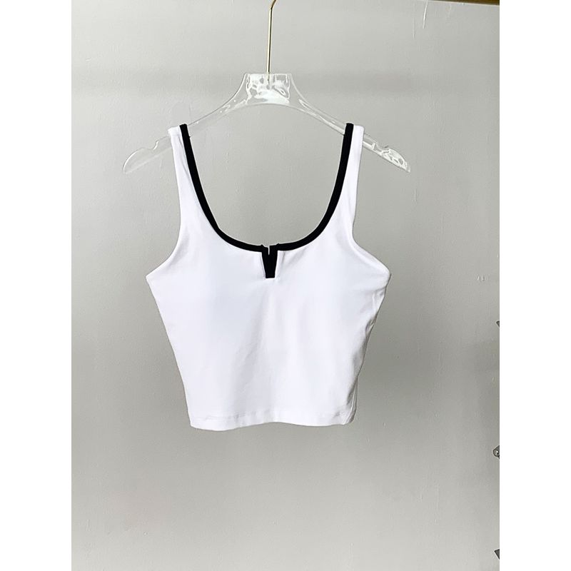 Lu Same U-Shaped Beauty Back Exercise Vest Women's Summer Thin Outwear Detachable Chest Pad Fitness Yoga Wear Tops