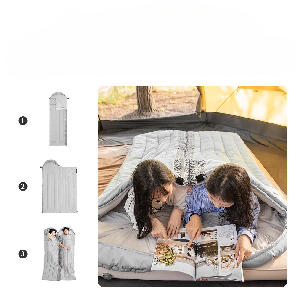 Kempingový spací pytel Ultralehký venkovní 3sezónní spací pytel Přenosný propojovatelný spací pytel Kempingové vybavení Základní potřeby