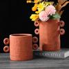 Creative Clay Ceramic Vase Handicrafts Plant Pots Table Decoration Flowers Arrangement Floral Vase Modern Home Decor Accessories