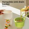Verstopfungsfreier Spülenablaufkorb für Küche und Haushalt, Eine hängende Spüle zum Trennen von Speiseresten, Ein Filterkorb zum Abgießen