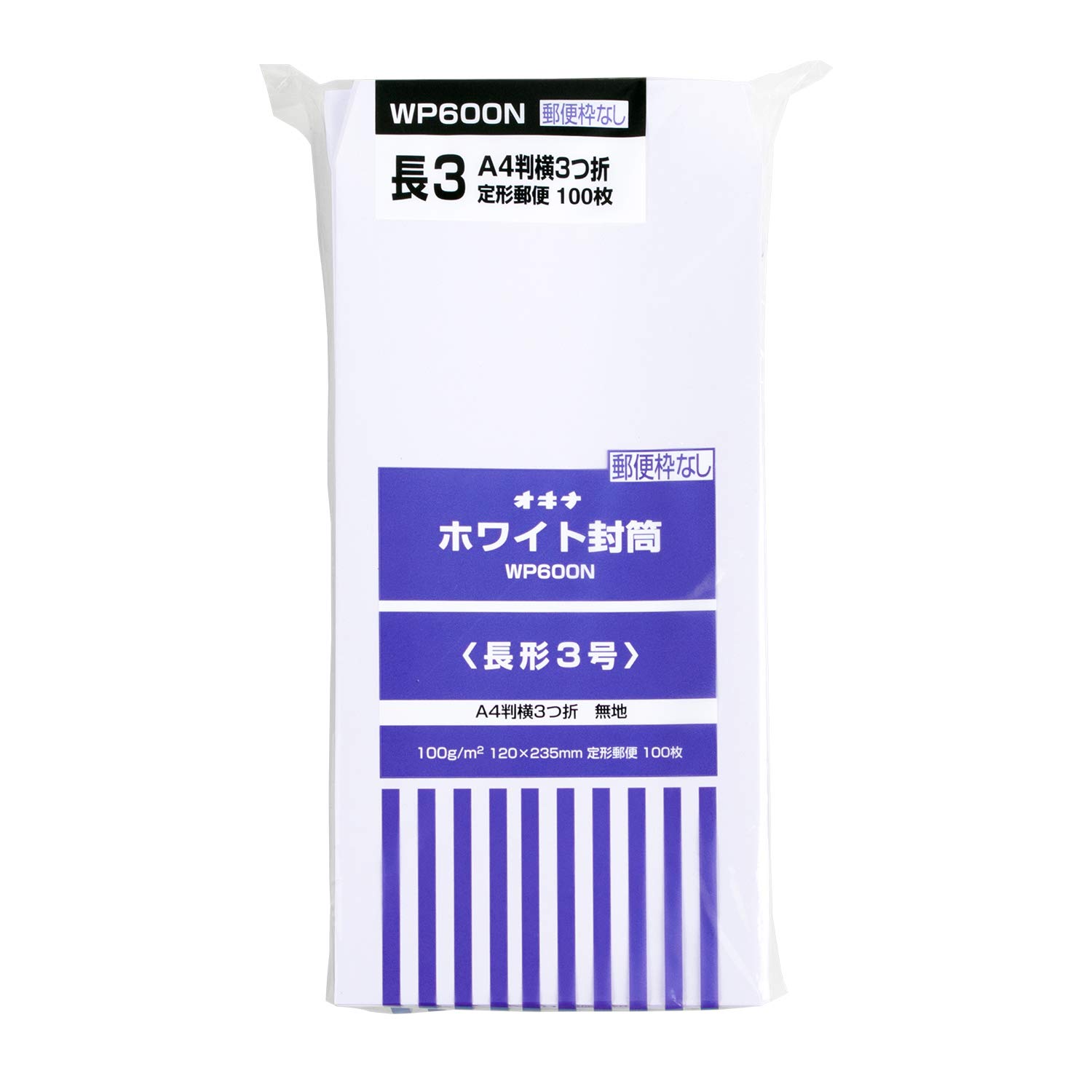 

Okina White Envelopes 100 Length 3 No Postal Frame WP600N 100 Sheets
