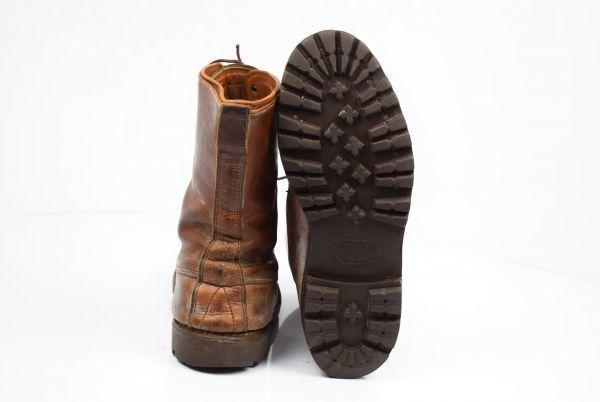 Workers’ Union Mid Leder Arbeitsstiefel Schwarz Vibram Sohle Größe 30.531.0cm(GEBRAUCHT)