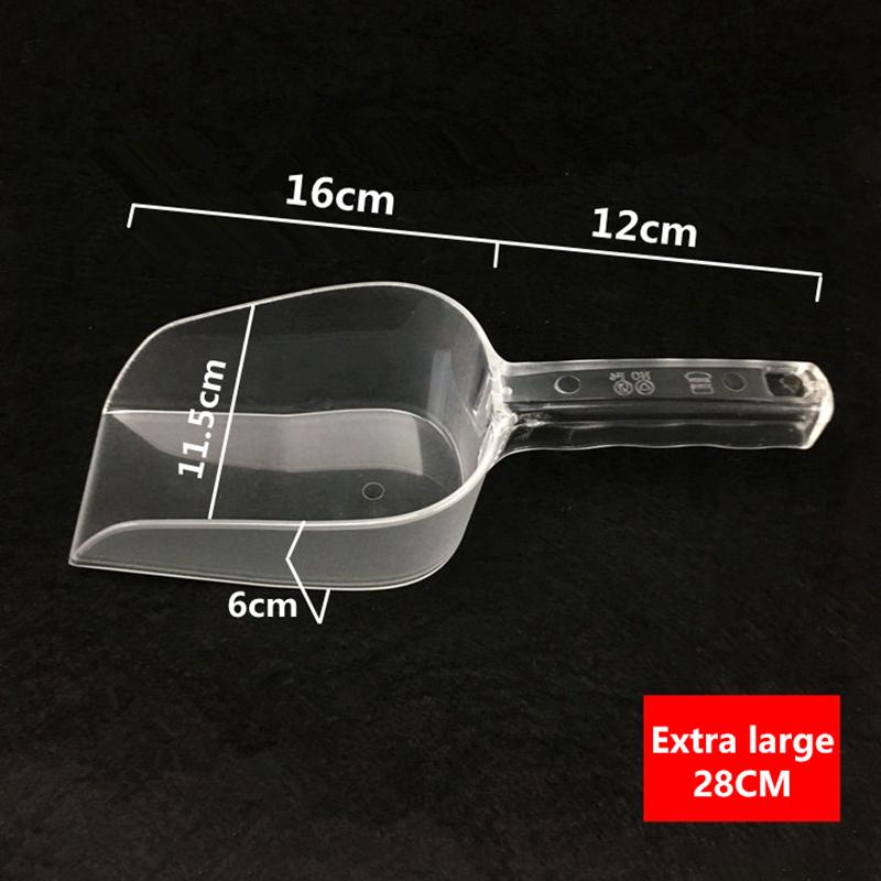1Pcs Bar Buffet Wedding Favor Party Ice Sugar Sweets Candy Clear Acrylic Scoops Kitchen Gadget Dessert Grain Dry Goods Shovel