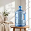 Water Jug with Screw Cap Food-Grade Round Reusable for Kitchen, Dorm