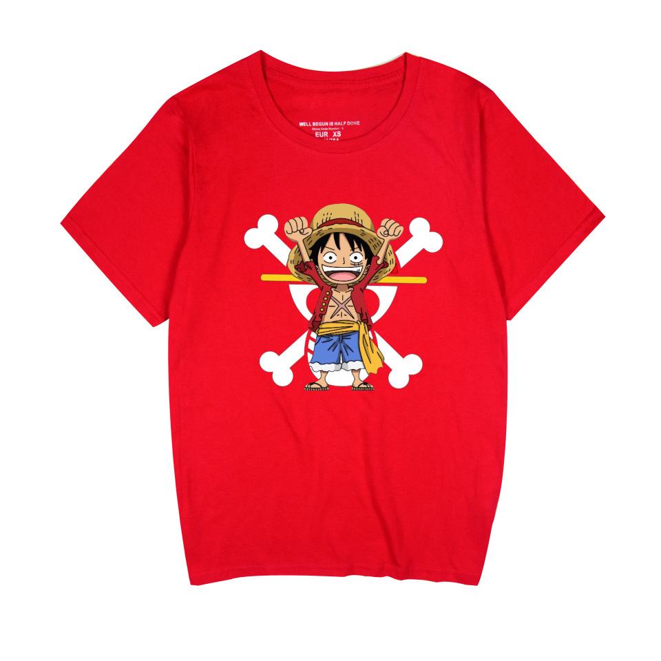 ONE PIECE Cartoon Tshirt Hip Hop Men Women Anime Print Top Tees Harajuku Tshirts Fashion Summer T-shirt