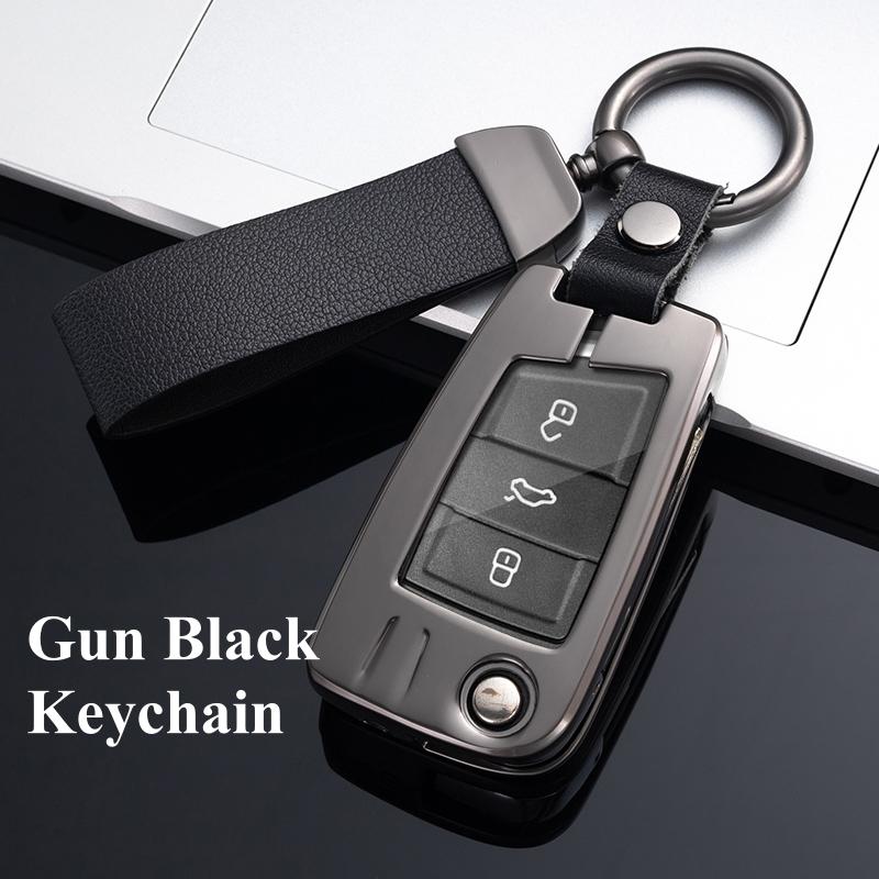 Fashion Car Remote Key Case Cover For VW Volkswagen Golf 7 MK7 Tiguan MK2 For SEAT Ateca Leon FR 2 Ibiza For Skoda Octavia A7